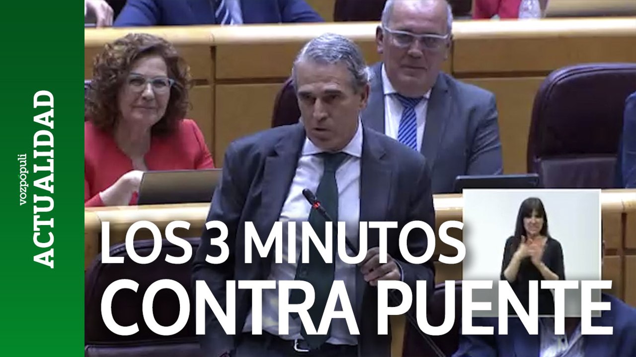 Los 3 minutos del PP contra Puente: "Usted le encarga al CIS de Tezanos una encuesta sobre si Bard Pitt o usted, y Bard Pitt está muerto"