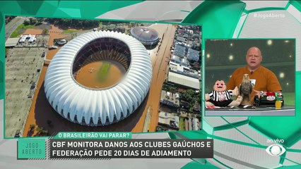 Debate Jogo Aberto: Brasileirão deve parar por causa das enchentes no Rio Grande do Sul?