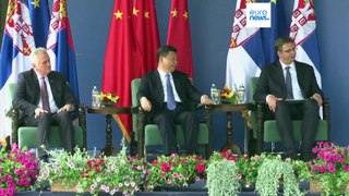 Why is the Chinese president visiting Serbia and Hungary?