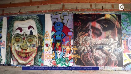 Reportage - L'IGA réhabilité, un musée de street art à ciel ouvert disparaît