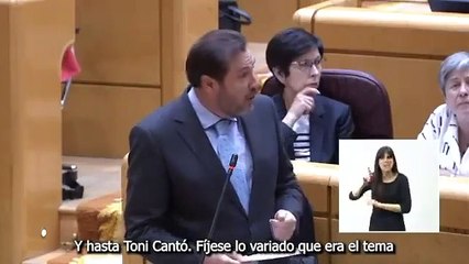 Respuesta de Puente a Sanz Vitorio en el Senado