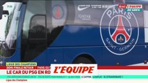 Les joueurs du PSG en route pour le Parc - Foot - C1