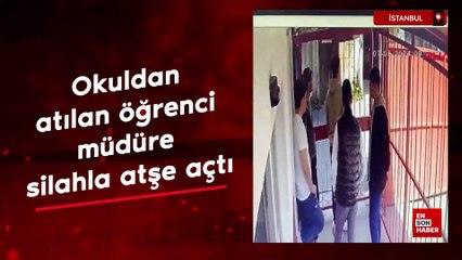 Eyüpsultan'da okuldan atılan öğrenci müdüre silahla ateş açtı