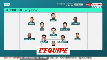La compo des joueurs du PSG face à Dortmund - Foot - C1