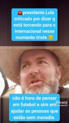 Gaúcho vitaliza após comentar sobre enchentes no RS