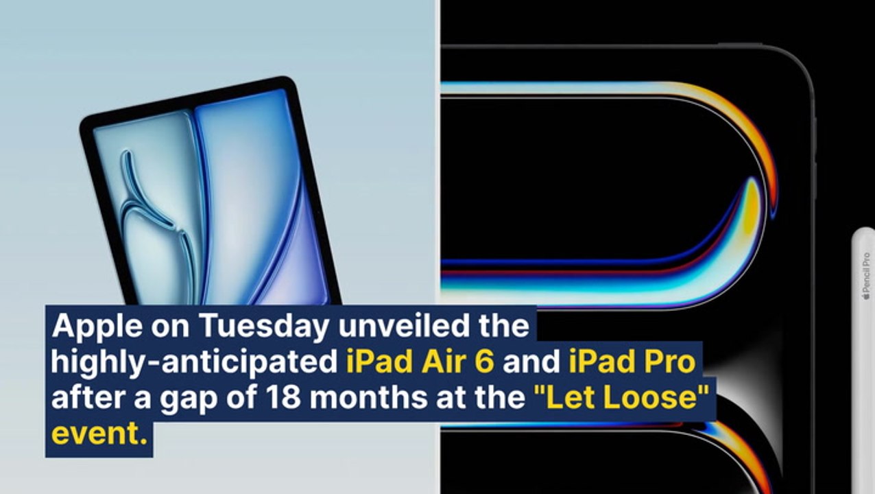 Apple Launches iPad Pro With M4 Chip, OLED Display At $999: iPad Air Now Comes In Two Sizes For The First Time