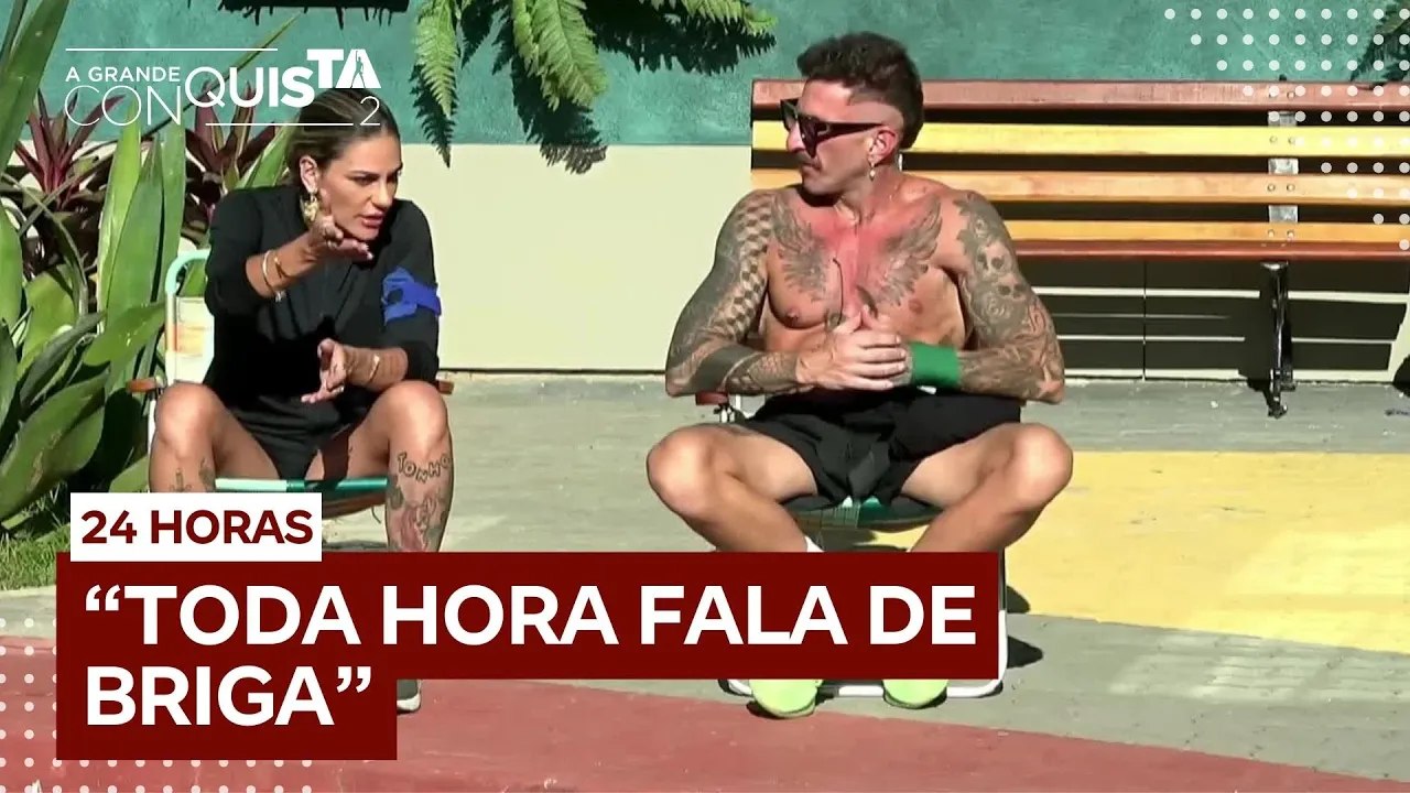 ‘Ela está se perdendo no game’: Maysa e Guipa falam mal de Gabriela | A Grande Conquista