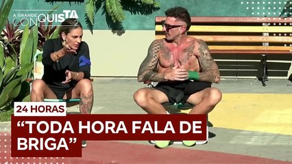 ‘Ela está se perdendo no game’: Maysa e Guipa falam mal de Gabriela | A Grande Conquista