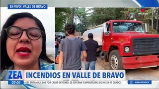 Controlan incendios forestales en Valle de Bravo, Estado de México