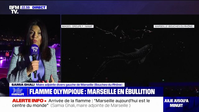 Arrivée de la flamme olympique: Marseille aujourd'hui est le centre du monde , pour Samia Ghali (maire adjointe divers gauche)