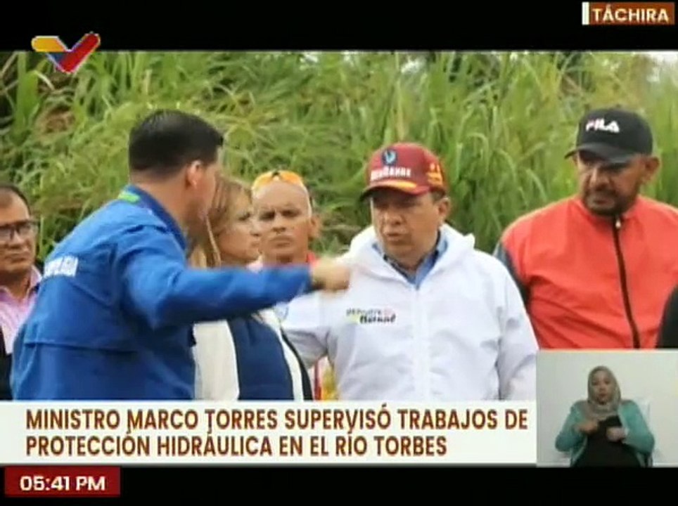 Táchira | Autoridades Nacionales supervisan avances de la protección hidráulica en el Río Torres