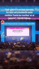 Xóchitl Gálvez señala ya haber denunciado a los hijos de AMLO