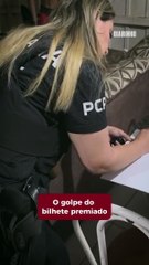 Preso bandido que saía de Itajaí pra aplicar golpe do bilhete n