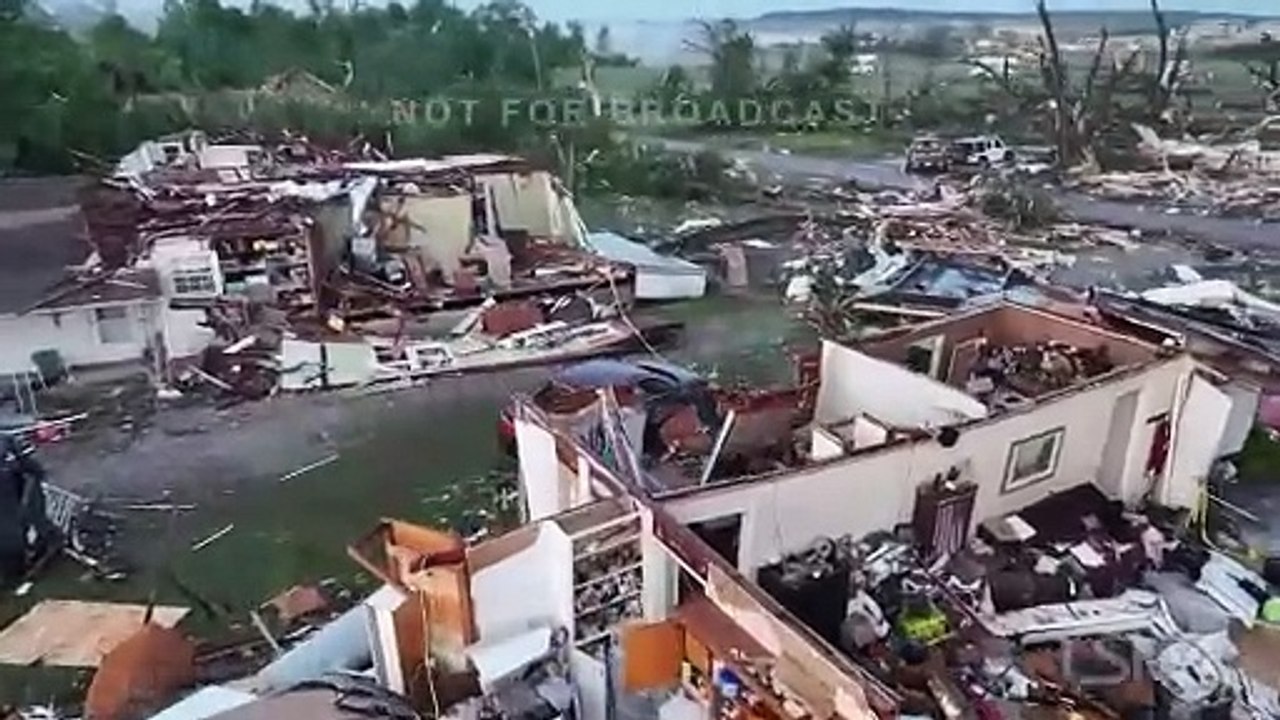 5-7-2024 Barnsdall, OK-Extrodinary tornado damage, first light drone.mp4