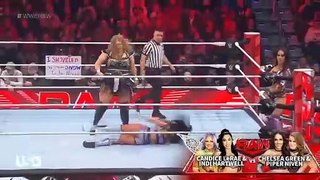 WWE RAW Candice LeRae & Indi Hartwell VS Piper Niven & Chelsea Green