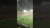 Se va a jugar la Copa Libertadores y así está el estadio de Coquimbo por el sistema frontal