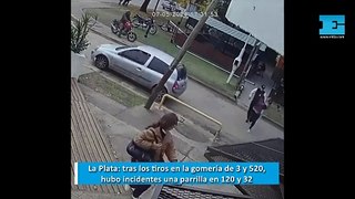La Plata: tras los tiros en la gomería de 3 y 520, hubo incidentes una parrilla en 120 y 32
