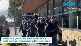 Brett Button arrives at court | Newcastle Herald, May 8, 2024