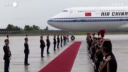 Il presidente cinese Xi Jinping e' arrivato in Francia per incontro con Macron