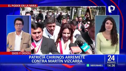 Congresista Chirinos arremete una vez más contra Martín Vizcarra: "Se te acabó el tiempo"
