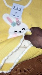 Baby Girls Rabbit Wool dress detailed overview size 1 to 5 years