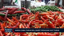 Harga Cabai Turun 50%, Omzet Pedagang Ikut Turun