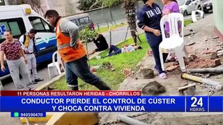 Chorrillos: heridos de cúster que impactó contra vivienda se vienen recuperando satisfactoriamente