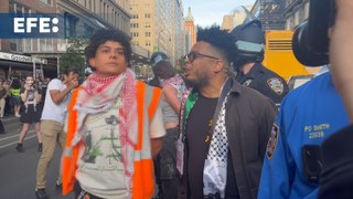 Imágenes de las protestas propalestina en  Nueva York