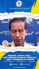Presiden Jokowi Sebut Pertumbuhan Ekonomi Triwulan I 2024 Tumbuhkan Optimisme