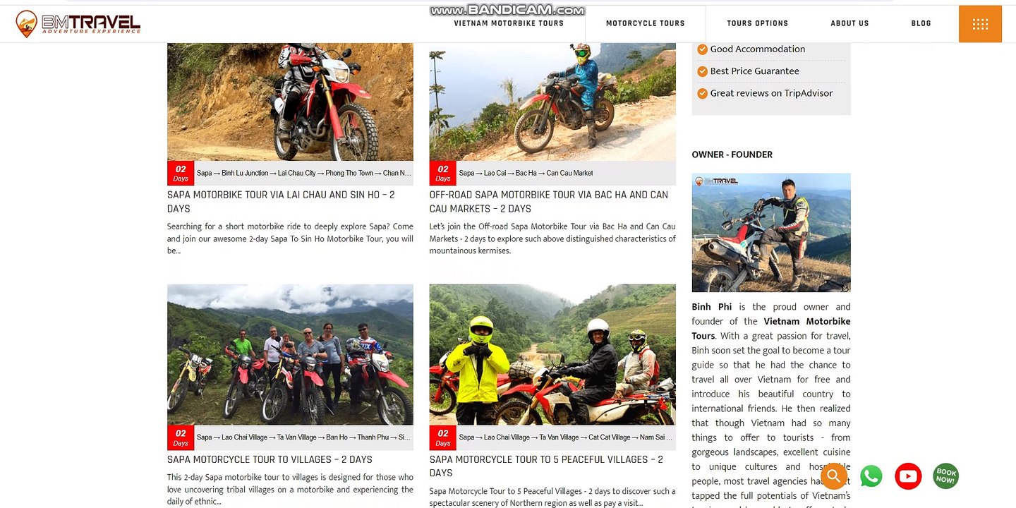 Sapa Motorbike Tours - BM Travel Adventure