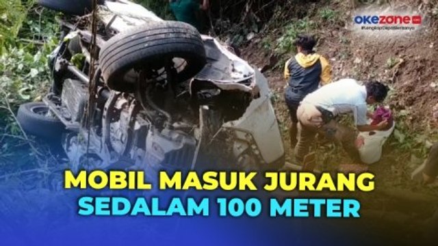 Mobil Masuk Jurang 100 Meter di Cianjur, Sopir Tewas di Tempat