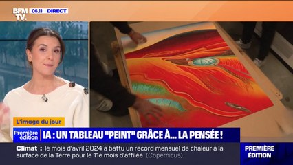 Un tableau créé par l'intelligence artificielle uniquement grâce à la pensée de l'artiste