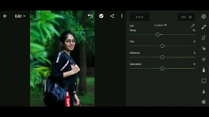 How to Edit MOODY GREEN _  Lightroom Mobile Tutorial