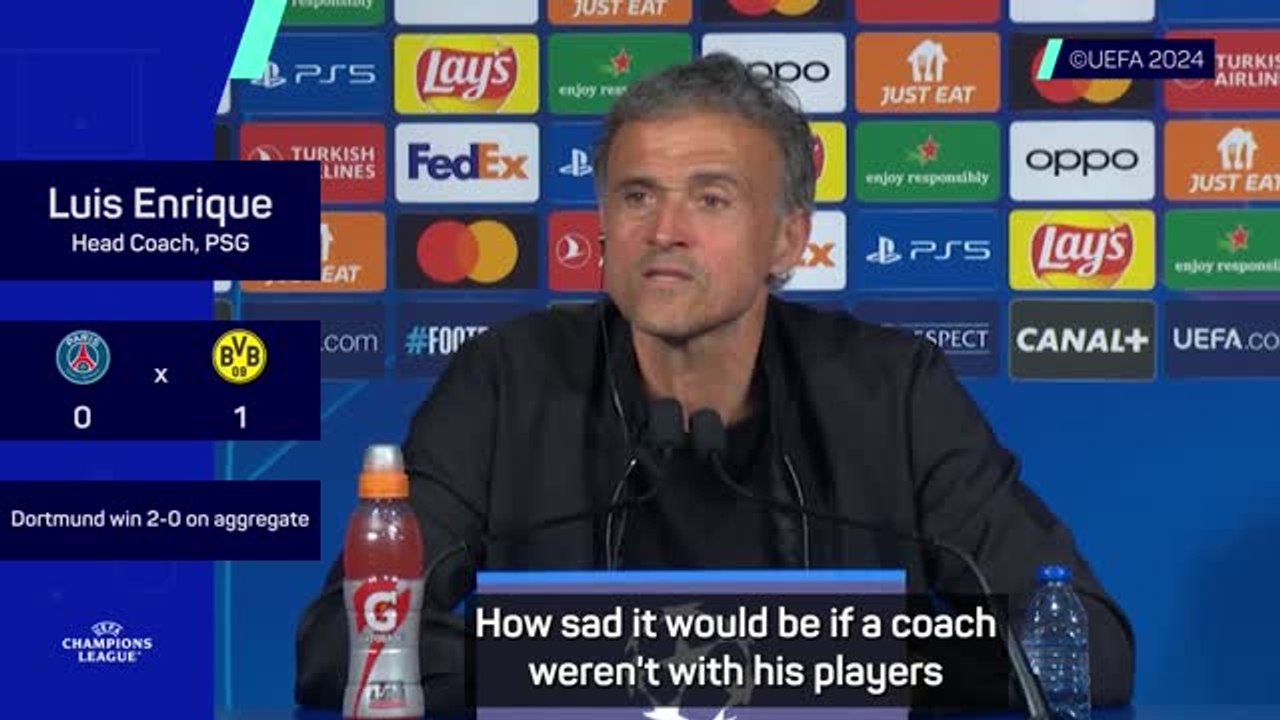 Enrique defends Mbappé after PSG's Champions League exit