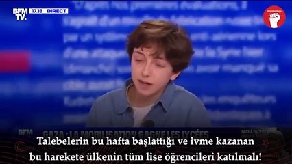 Fransa’da lise öğrencilerinin aldığı karar “Gazze'de ateşkes sağlanana kadar derslere girmeyeceğiz.”