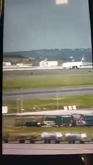 İstanbul Havalimanı'nda kargo uçağı gövdesi üzeri iniş yaptı