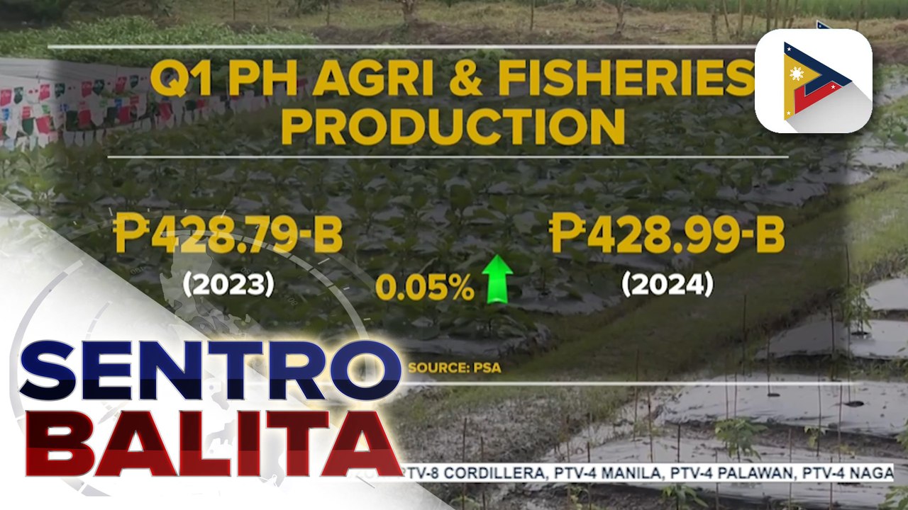 Kabuuang produksiyon sa agrikultura, tumaas sa unang bahagi ng 2024 ayon sa PSA