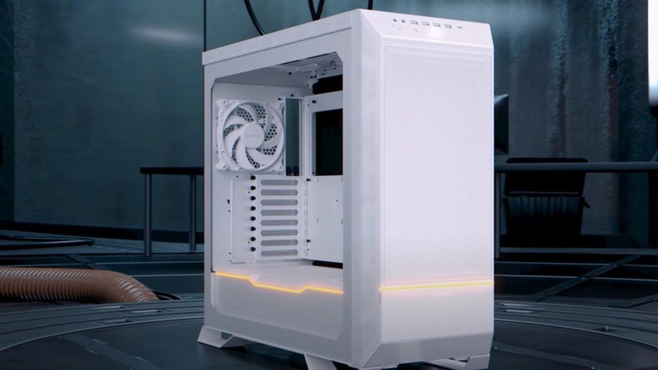 Schickes Gehäuse mit dezenter ARGB-Beleuchtung von be quiet! im Trailer