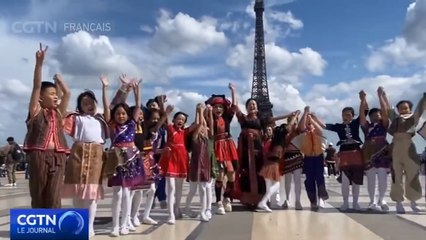 La culture des ethnies Li et Miao brille à Paris : le chœur d'enfants de Wuzhishan dévoile un charme unique