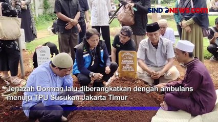 Jenazah Dorman Borisman Dimakamkan di TPU Susukan Jakarta Timur