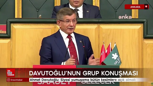 Ahmet Davutoğlu: Siyasi yumuşama bütün kesimlere açık olmalı