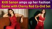 Kriti Sanon looks Gorgeous in Cherry Red Co-Ord Set, Fans adore her ‘Killer Style’