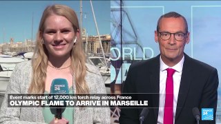 150,000 people expected in Marseille as Olympic flame arrives in France
