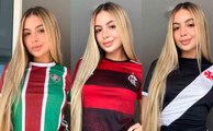 Influencer Amanda Leon kondigt fotoshoots aan met het shirt van het beste team van de ronde