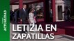 Letizia reaparece en zapatillas por su lesión en el bicentenario de la Policía Nacional