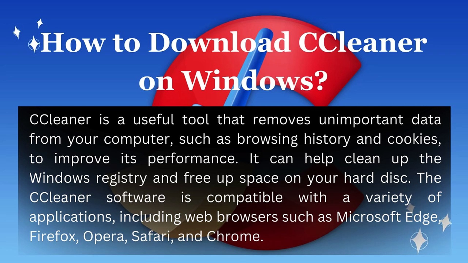 How to CCleaner Free Download?