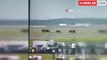 İstanbul Havalimanı'nda Kargo Uçağı Gövde Üzeri İniş Yaptı
