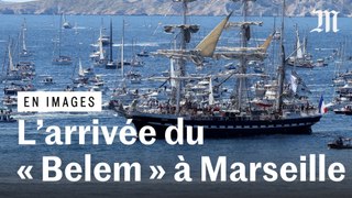 Paris 2024: début de la parade maritime avec le « Belem » à Marseille