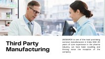 Pharma Manufacturing Company For Pharma Products