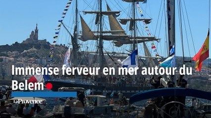 Immense ferveur en mer autour du Belem